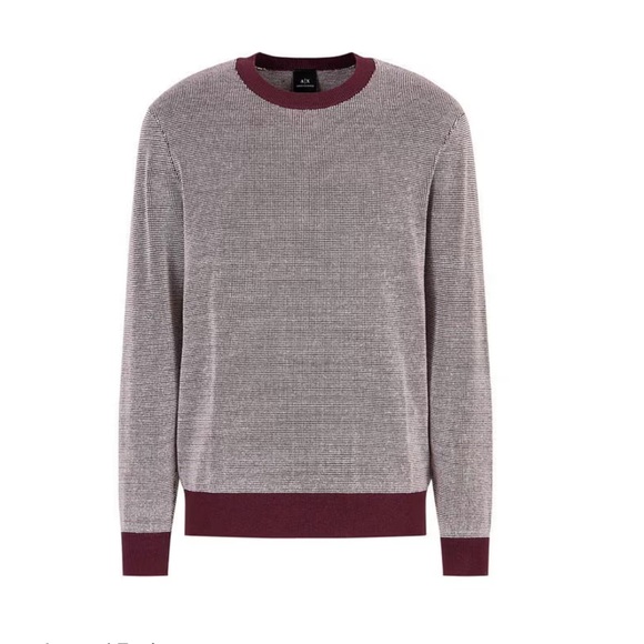 NWT Armani Exchange Sweater Men'sSize L Wine